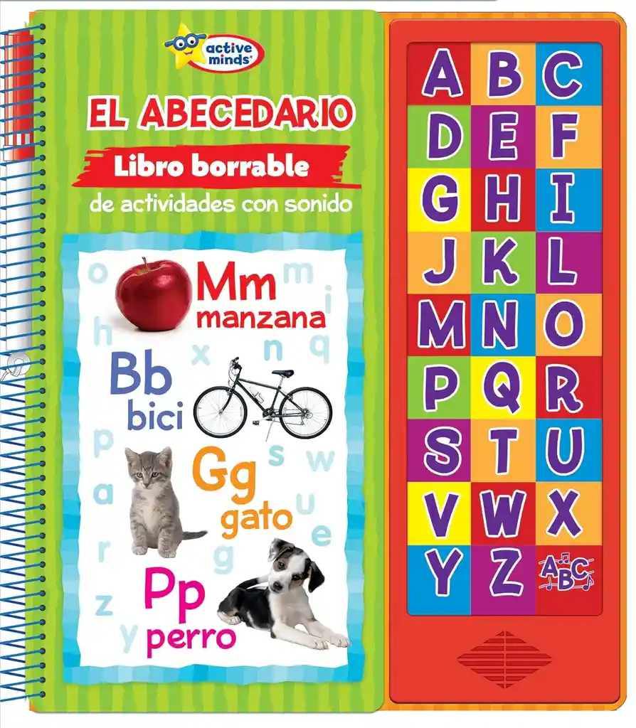 Libro Educativo Abecedario Borrable Con Sonidos Para Niños