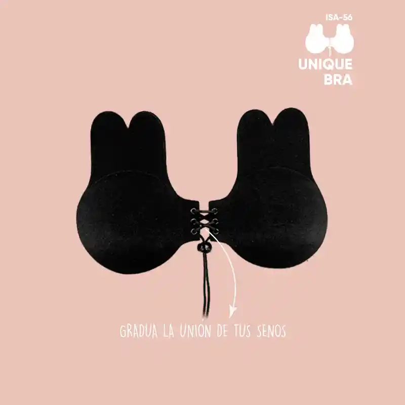 Brasier Adhesivo Invisible Para Levantar El Busto / Unique Bra Negro C36-38