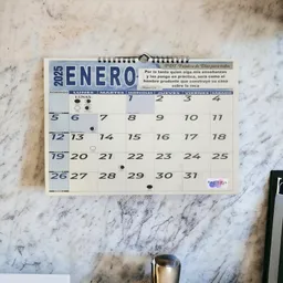 Calendario 2025 Horizontal Mediano 34x24