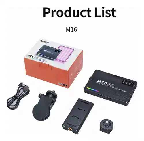 Panel Led Portable M16 Recargable Rgb | Para Celular Y Camara