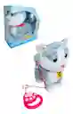 Gato De Peluche Interactivo Con Sonidos Y Movimientos Color Gris Oscuro