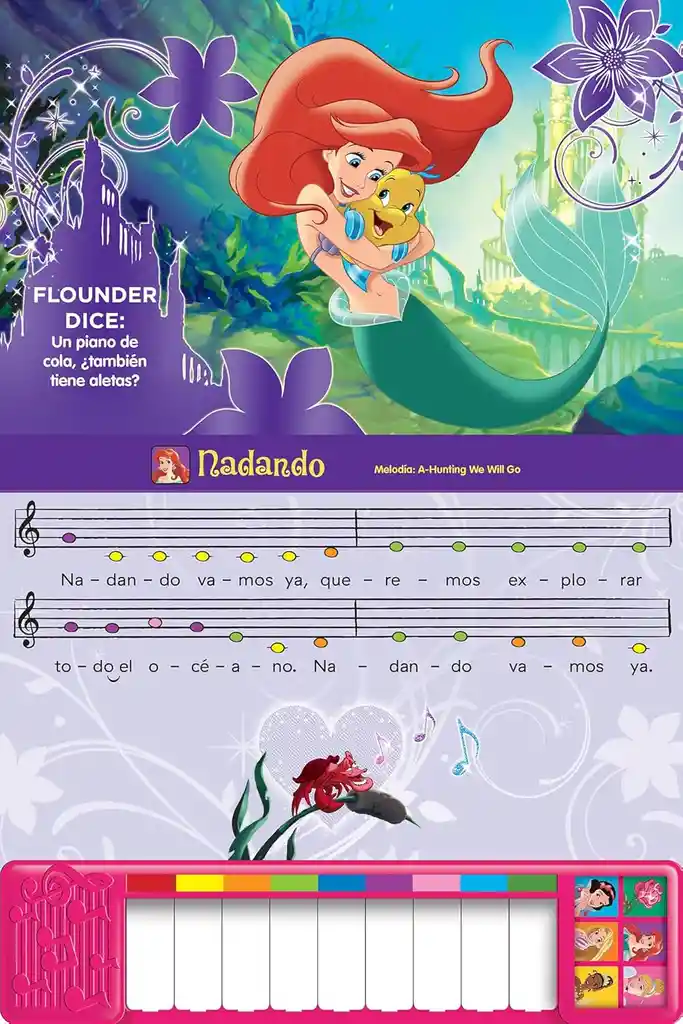 Libro Mi Primer Piano De Princesas Disney Para Niñas