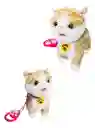 Gato De Peluche Interactivo Con Sonidos Y Movimientos Color Amarillo