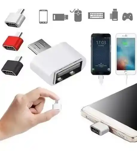 Adaptador Convertidor Usb 2.0 Otg Hembra-micro Usb Macho V8