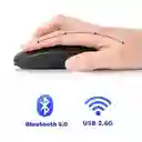 Mouse Inalambrico 2 En 1 Bluetooth Y Receptor Recargable Ms-48