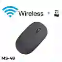 Mouse Inalambrico 2 En 1 Bluetooth Y Receptor Recargable Ms-48