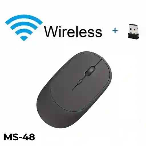 Mouse Inalambrico 2 En 1 Bluetooth Y Receptor Recargable Ms-48