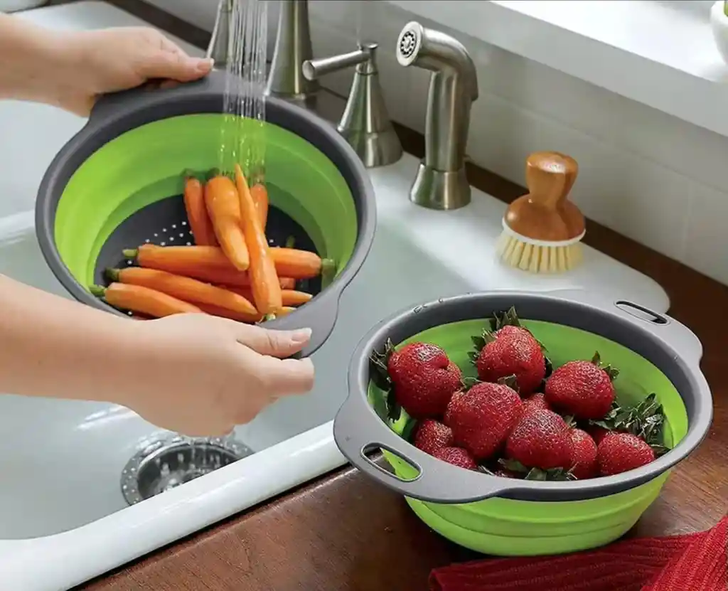 Colador Plegable En Silicona X2