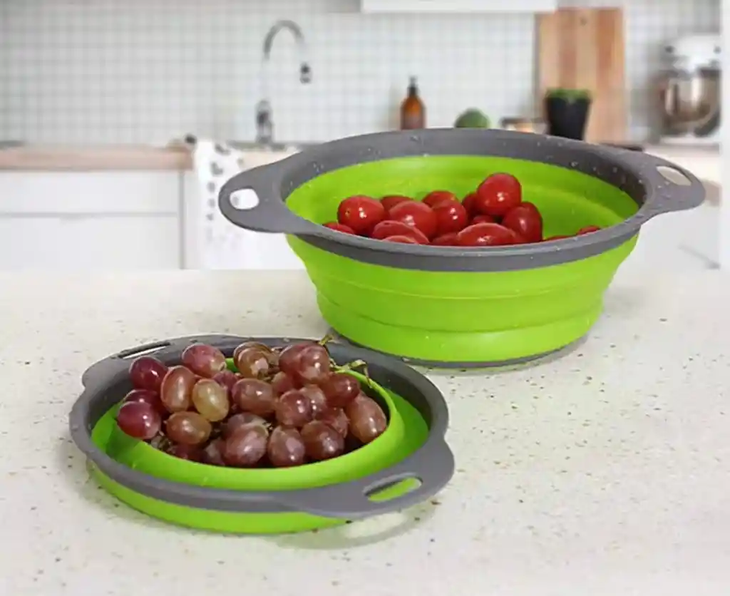 Colador Plegable En Silicona X2