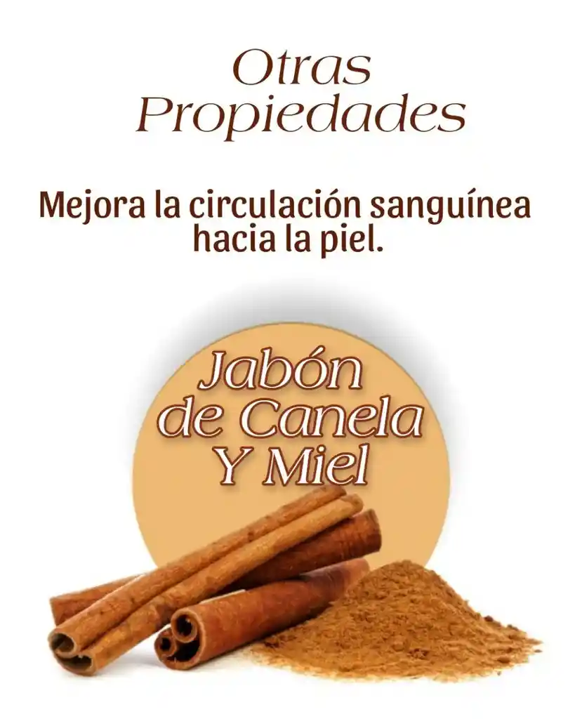 Jabon Natural De Canela Y Miel