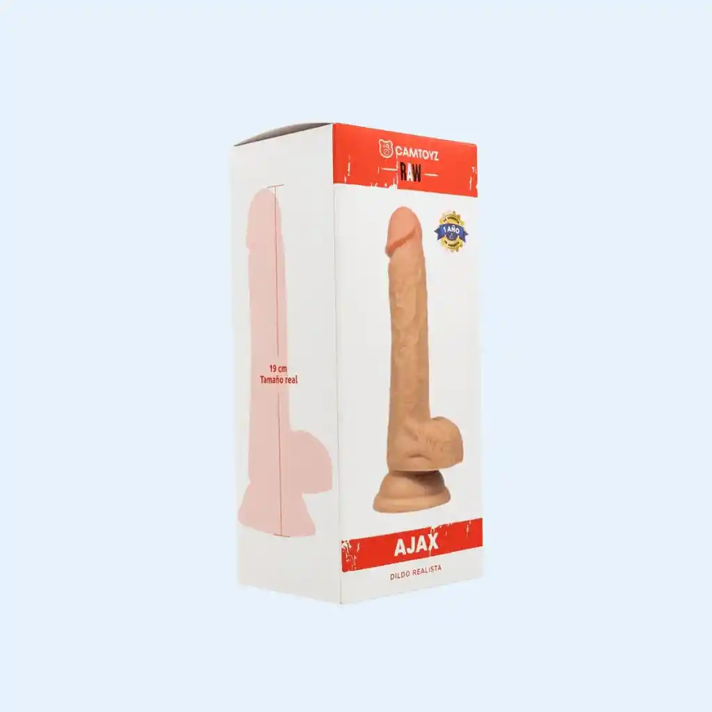 Dildo Pene Ultra Real Realista Ajax 19 Cm