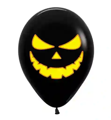 Bombas Globos R-12 Calabaza Luz F Negro X12 Halloween