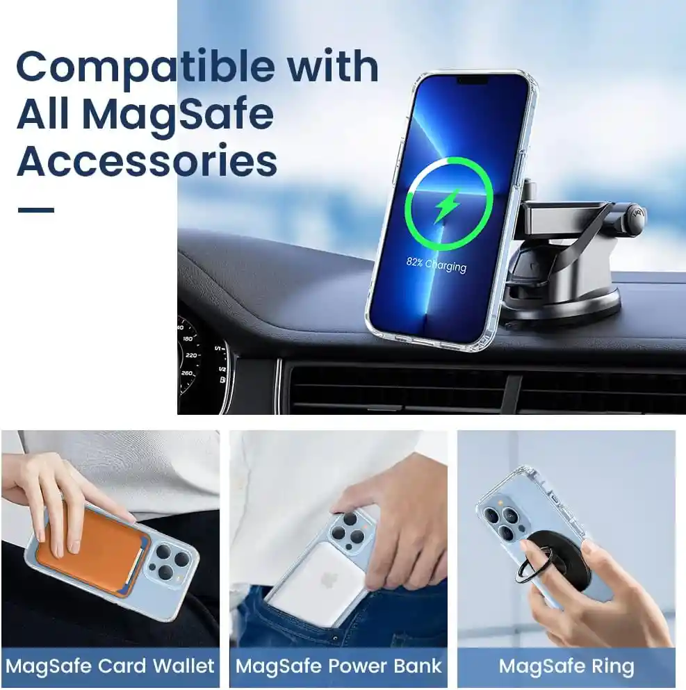 Estuche Iphone 13 Pro Max Magnetic Trasparente