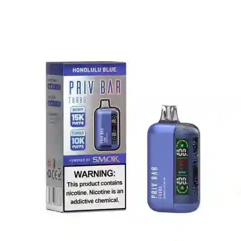 Vaper Priv Bar Turbo 15.ooo Puffs Honolulu Blue