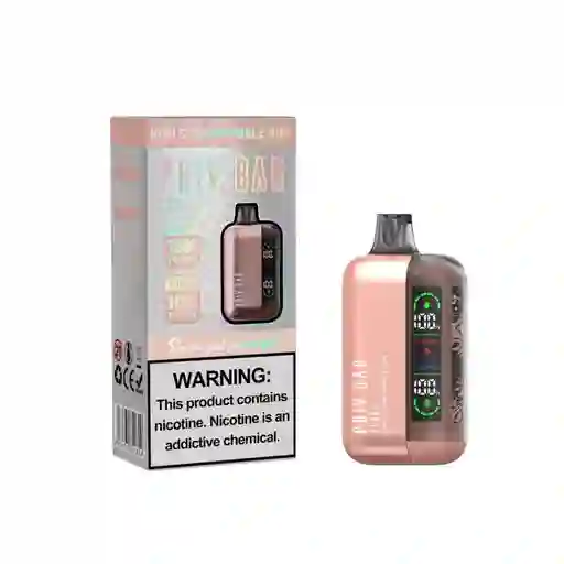 Vaper Priv Bar Turbo 15.000 Puffs Kiwi Straw Bubble Gum