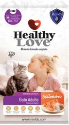 Alimento Humedo Healthy Love Gatos Adulto Sabor Salmon X 100g