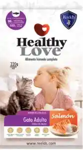 Alimento Humedo Healthy Love Gatos Adulto Sabor Salmon X 100g