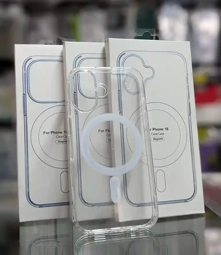 Estuche Iphone 16 Magnetic Trasparente