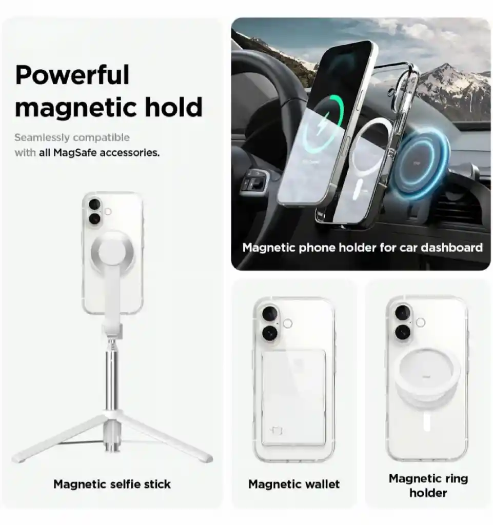 Estuche Iphone 16 Magnetic Trasparente