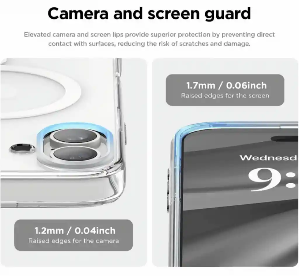 Estuche Iphone 16 Magnetic Trasparente