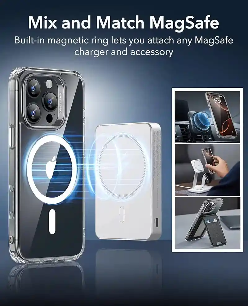 Estuche Iphone 16 Pro Magsafe Trasparente