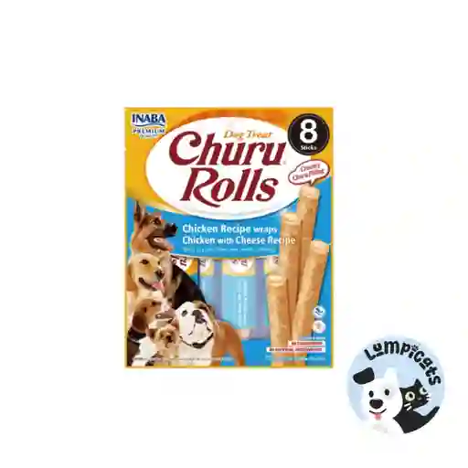 Inaba Dog Snack Churu - Rolls 8p Chicken 96 Gr Comida Para Perros