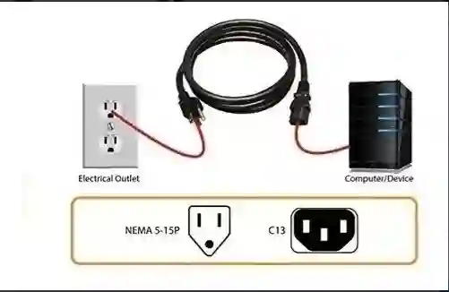 Cable De Corriente O Poder Pc O Monitor Y Otros 1.2mts