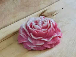 Vela Flor Peonia Rosa Con Aroma