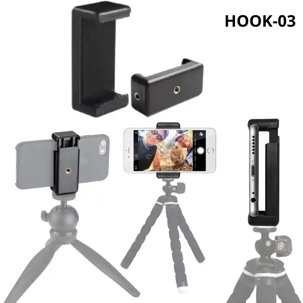 Base Soporte Gancho Con Rosca Para Tripode Monopod