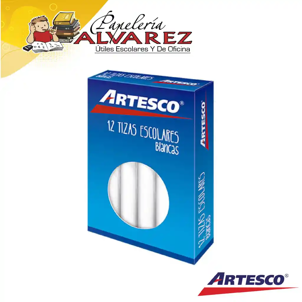 Tiza Artesco Blanca X12 Antialergica