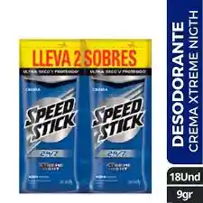 Desodorante Speed Stick Xtreme Night Sobre X 9 G