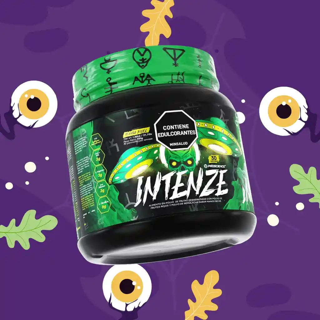 Pre Entreno Intenze 30 Serv Pre-workout - Proscience - Especial Halloween