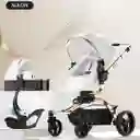 Coche Aulon Max 360° Con Portabebés Blanco