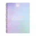 Cuaderno Kiut Argollado 80 Hojas - Pasta Dura Con Rayas (motivos Surtidos)