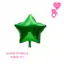 Globo Estrella Verde 10"