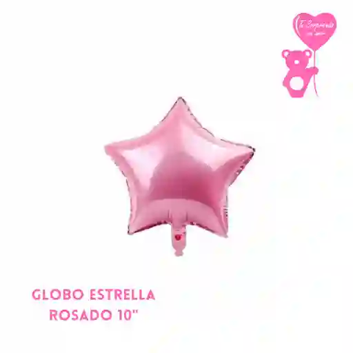 Globo Estrella Rosado 10"