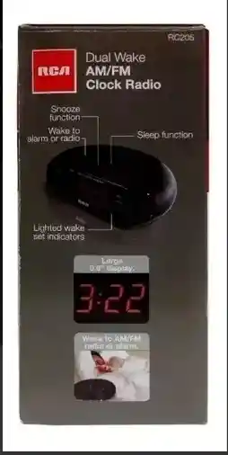 Radio Reloj Despertador Rc205 Rca