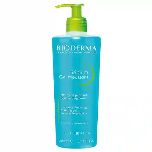 Gel Limpiador Para Piel Mixta A Grasa Bioderma Sébium Gel Moussant 500ml