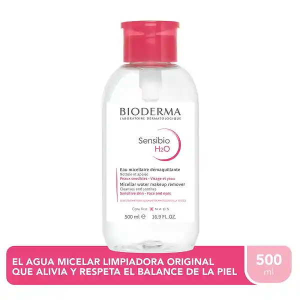 Agua Micelar Limpiadora Bioderma Sensibio H2o Piel Normal A Sensible 500ml