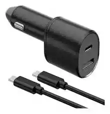 Cargador Para Carro Samsung Original 45w (doble Puerto) Usb- 15w Y Tipo C 45w