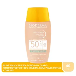 Protector Solar Bioderma Photoderm Nude Touch Natural Spf50+