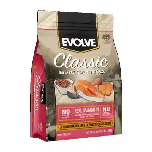 Evolve Cat Salmón: Alimento Seco Para Gatos Adultos Con Salmon Real