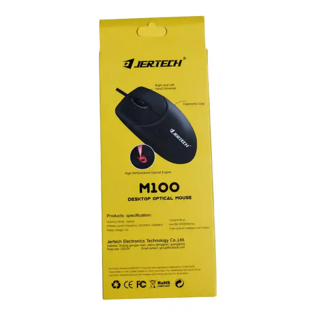 Mouse Alambrico Jertech M100