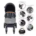 Coche Paseador Para Bebé Priori Maverick4 Rosa/gris