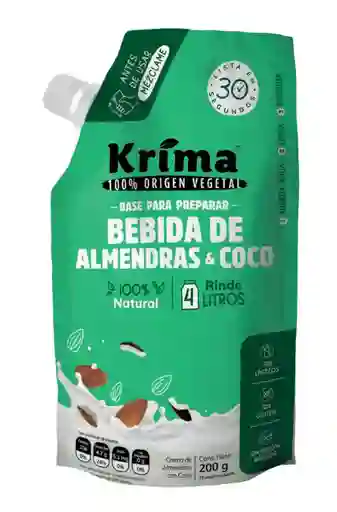 Base Para Leche Almendras Y Coco Krima