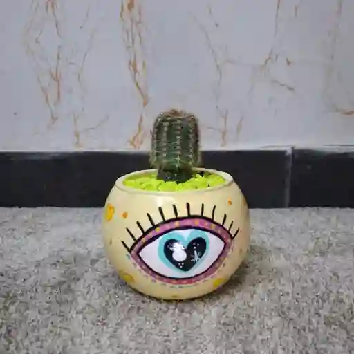 Cerámica De Ojo Cactus