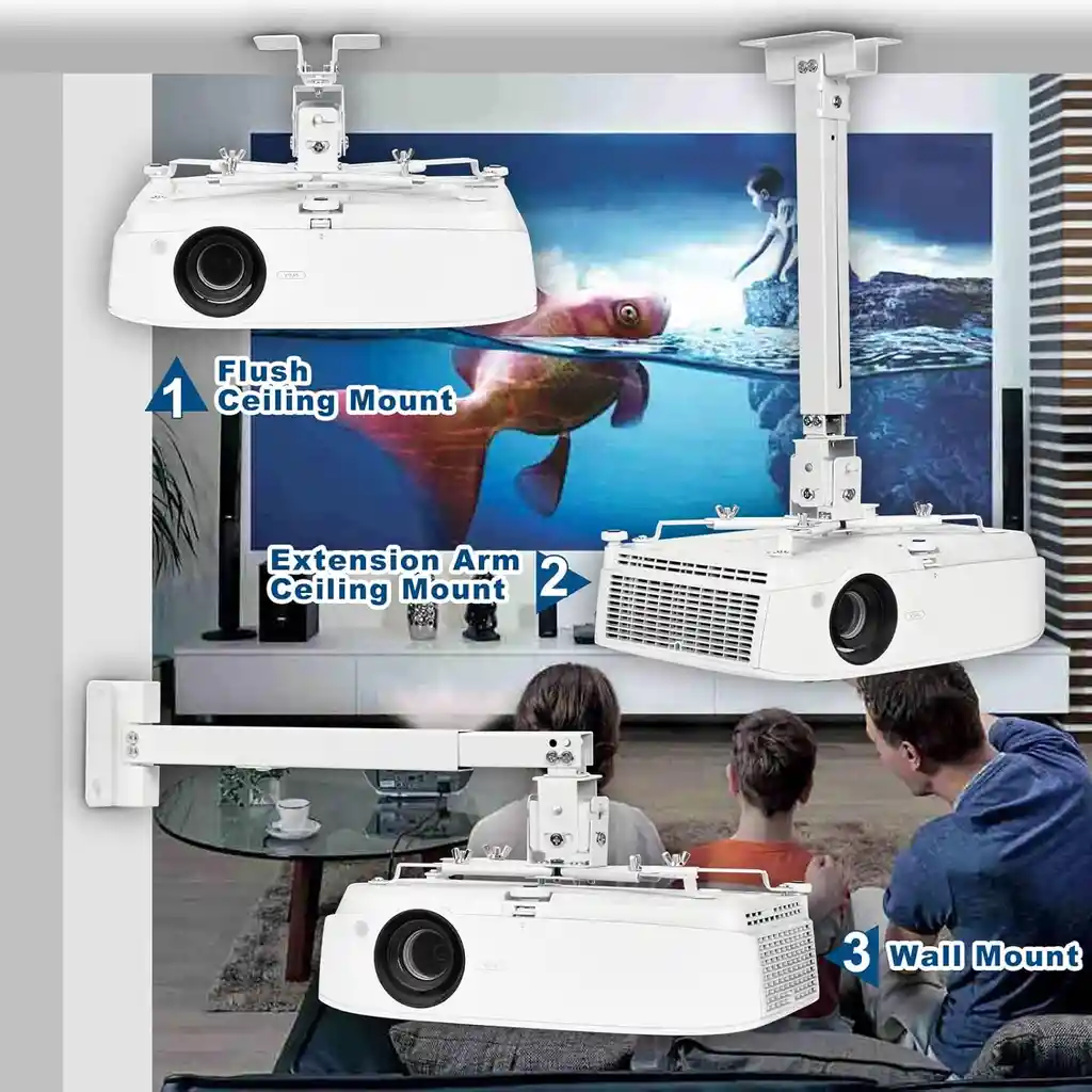 Soporte De Proyector Brazo Extensible / Soporte Para Proyector Para Pared Y Techo