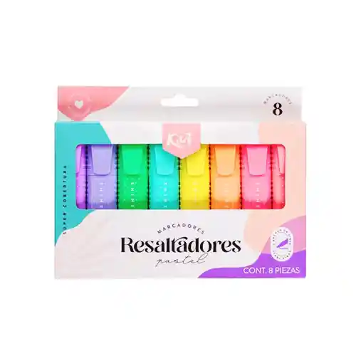 Resaltadores Kiut Pastel X8