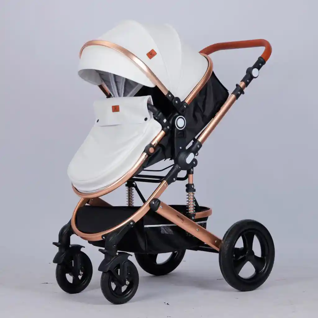 Coche Para Bebé Tipo Moisés Europeo 3 En 1 Con Portabebés Maxibaby Rosa