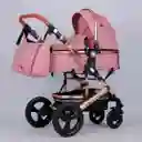 Coche Para Bebé Tipo Moisés Europeo 3 En 1 Con Portabebés Maxibaby Rosa